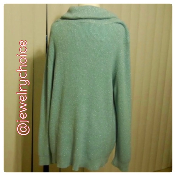 🆕 Kira Shimmer Cowel Neck Sweater Glitter - Picture 3 of 6